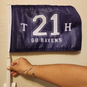 One Tree Hill Ravens Car Flag
